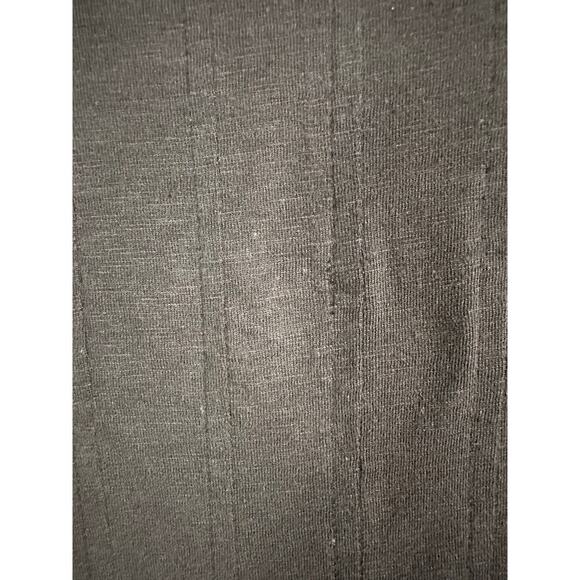 NWT Uncle Frank Medium Tucked Knit Midi Black Dress 100% Cotton Pockets - Picture 8 of 12